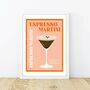 Espresso Martini Cocktail Poster, thumbnail 6 of 9