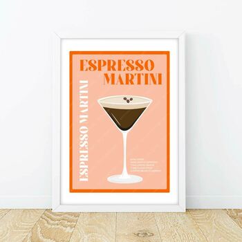 Espresso Martini Cocktail Poster, 6 of 9