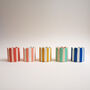 Mini Scalloped Stripy Pot Choose Your Colours, thumbnail 2 of 3