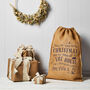 Personalised Christmas Hessian Sack Large Night Before Christmas, thumbnail 4 of 4