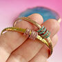 50th Birthday Birthstone Rings Bracelet, thumbnail 1 of 8