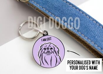 Japanese Chin Outline ID Tag, 2 of 4