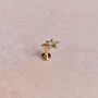 Opal Star Flat Back Earring 14k Gold, thumbnail 1 of 3