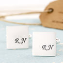 Monogram Cufflinks. Personalised Wedding Cufflinks By Louy Magroos ...