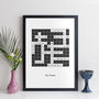 Personalised Traditional Family Crossword Print Gift, thumbnail 2 of 12