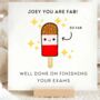 Finished Exams Card Personalised Congratulations Card, thumbnail 2 of 2