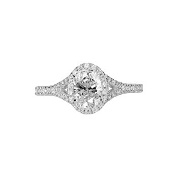 Created Brilliance Chloe Oval Lab Grown Diamond Ring, 6 of 9