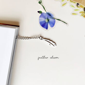 'A New Chapter Begins…' Bookmark With Feather Charm, 5 of 12