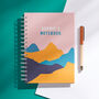 Personalised Abstract Landscape Notebook, thumbnail 1 of 8