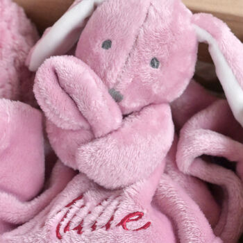 Personalised Dusty Pink Gift Set For Baby Girl, 5 of 7