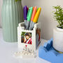 Personalised You And Me Lego® Brick Pencil Pot Desk Tidy, thumbnail 1 of 6