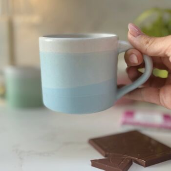 Stylish Gift Box For Her – Ombre Mug, Notebook And Keyring Set In Green, Pink Or Blue, 10 of 12