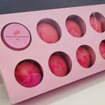 Personalised Box Of 10 Macarons, 4 of 7