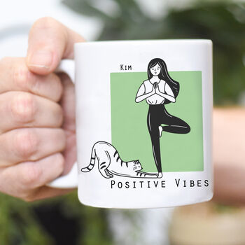 Personalised Yoga Gift Mug, 6 of 6