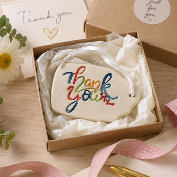 Personalised Thank You Teacher Gift Ceramic Tag, 4 of 11
