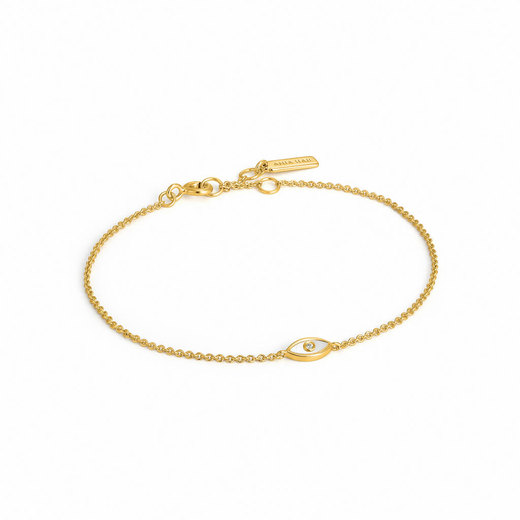 Evil Eye Gold Plated 925 Bracelet By ANIA HAIE