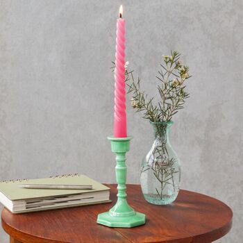 Vintage Style Enamel Candlestick, 5 of 6