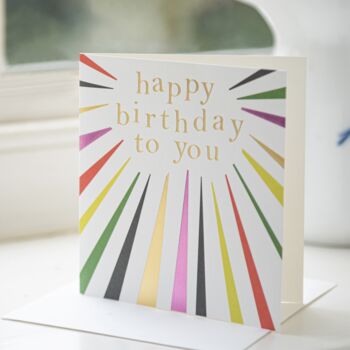 Bright Happy Birthday Card, 2 of 2