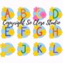 Crochet Alphabet New Baby Personalised Print, thumbnail 2 of 3