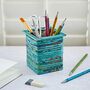 Recycled Newspaper Square Pencil Holder, thumbnail 8 of 12