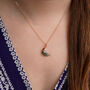 Moss Agate Moon Pendant, thumbnail 2 of 12