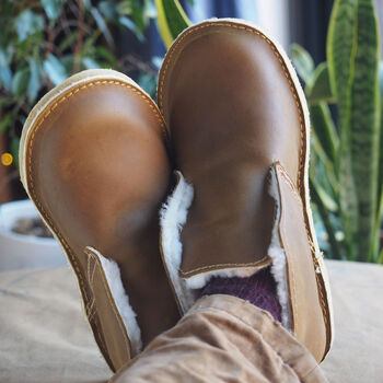 Personalised Handmade Cosy Sheepskin Slipper Boot, 6 of 10