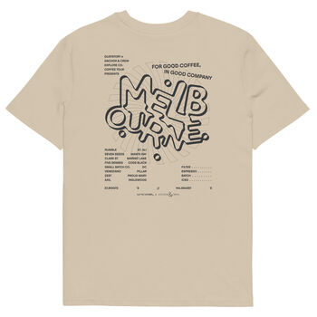 Melbourne Coffee Scene Cotton Embroidered T Shirt, 2 of 12