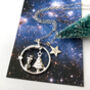 Personalised Sterling Silver Magical Wonderland Christmas Necklace With Initial Star, thumbnail 10 of 12