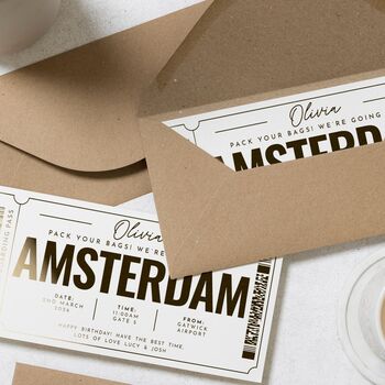 Personalised Amsterdam Trip Gift Voucher, 8 of 9