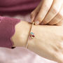 Beaded Charm Bracelet With Family Birthstones, thumbnail 3 of 9