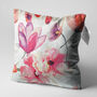 Pink Magnolias Cushion Cover | Double Sided Printing, thumbnail 3 of 7