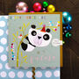 Christmas Panda Greetings Card, thumbnail 4 of 5