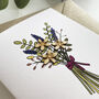 Mother's Day Bouquet Wooden Shape Card, thumbnail 2 of 3