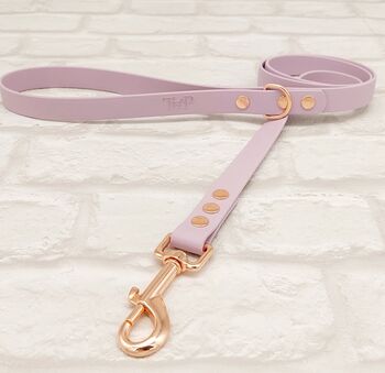 Waterproof Dog Collar And Lead Set Lilac, 3 of 3