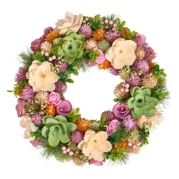 Alnwick Floral Summer Wreath, 2 of 4