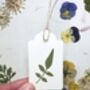 10 Pressed Leaf Gift Tags Assorted Set, thumbnail 3 of 3