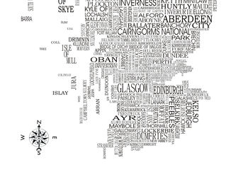 Scottish Word Map, 3 of 4