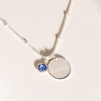 Personalised Birthstone Bead Chain Necklace, 2 of 9