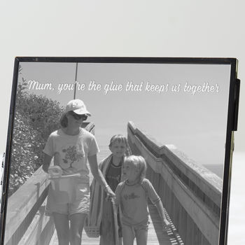 Personalised Black Edged Photo Frame For Mum, 2 of 2