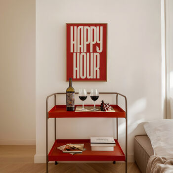 Happy Hour Print | Typographic Poster | Wall Art | Aesthetic | Typographic | Trendy | Kitchen Artwork | Bar | Drinks | Wall Decor | Gift, 3 of 11