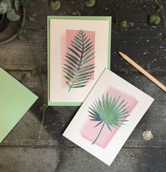Palm Print Notecards And Envelopes, 6 of 6