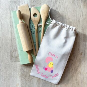 Personalised Chick Easter Baking Set For Kids, 3 of 3