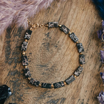 Black Emperors Stone Crystal Bracelet, 2 of 4
