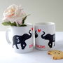 Personalised Elephant Love Mug, thumbnail 2 of 4