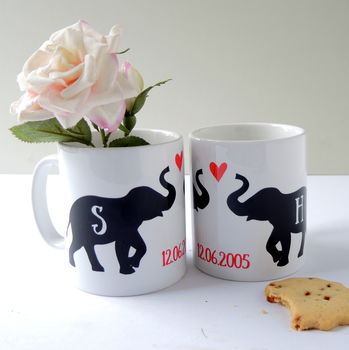 Personalised Elephant Love Mug, 2 of 4