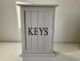White Wooden Key Box Cabinet Wall Mounted Freestanding, thumbnail 2 of 11