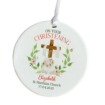 On Your Christening Day Ornament Gift, 3 of 7