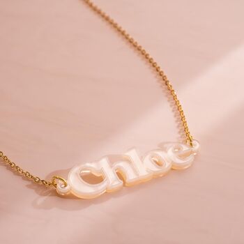 Statement Personalised Name Necklace, 4 of 10