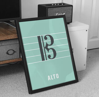 Alto Clef Print | Music Theory Poster, 7 of 10