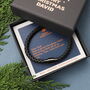 Personalised Christmas Leather Bangle For Men, thumbnail 2 of 6